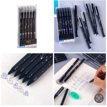 Beautiful Erasable Pen 6pcs